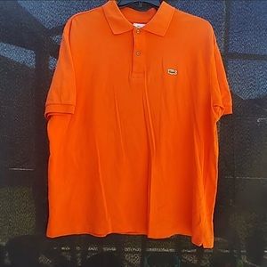 Lacoste Orange Alligator Polo